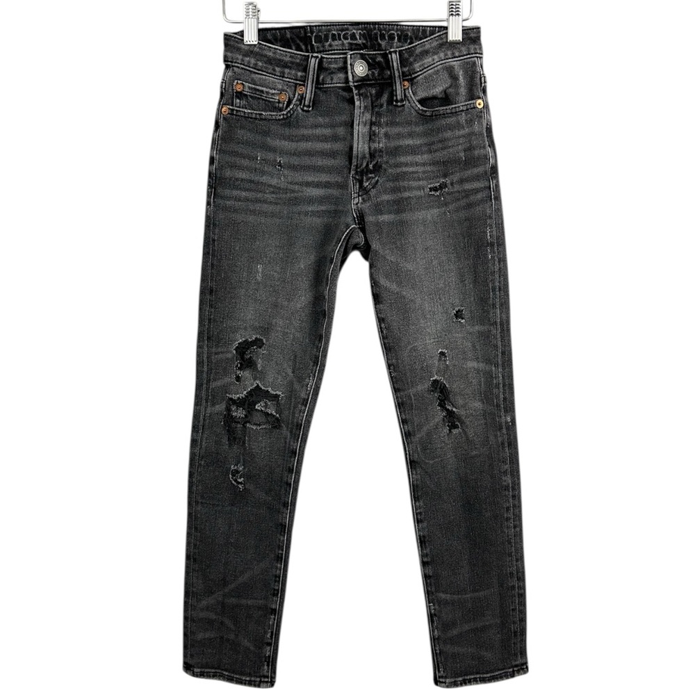 American Eagle Airflex 360 Distressed Black Wash Jeans Size 26